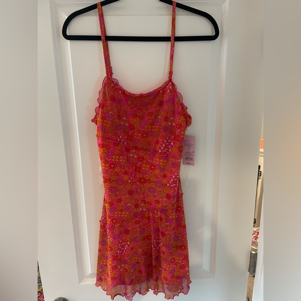 Wild Fable Pink Floral Mini Dress